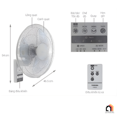 Quạt Treo Tường Toshiba F-WSA20 tại Vua Nhà Bếp Đức 06