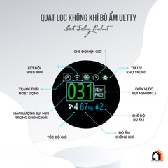 QUẠT LỌC KHÔNG KHÍ BÙ ẨM U ULTTY CR022 tại Vua Nhà Bếp Đức 03