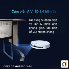 Ecovacs Deebot T50 Pro Omni - Robot hút bụi lau nhà 2026 tại Vua Nhà Bếp Đức 07