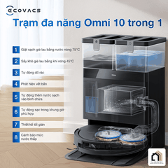 Ecovacs Deebot T50 Pro Omni Gen 2 - Robot hút bụi lau nhà 2026 tại Vua Nhà Bếp Đức 06