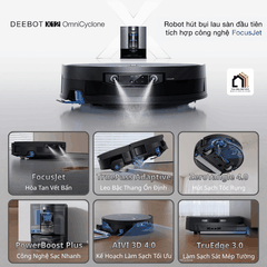 Ecovacs Deebot X12 OmniCyclone - Robot Hút Bụi Lau Nhà 2026 tại Vua Nhà Bếp Đức 02