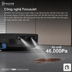 Ecovacs Deebot X12 OmniCyclone - Robot Hút Bụi Lau Nhà 2026 tại Vua Nhà Bếp Đức 03