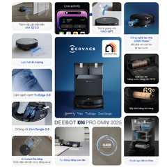 Ecovacs Deebot X8 Pro Omni - Robot hút bụi lau nhà 2026 tại Vua Nhà Bếp Đức 18