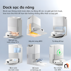 Roborock Qrevo C Pro - Robot hút bụi lau nhà 2026 tại Vua Nhà Bếp Đức 13