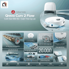Roborock Qrevo Curv 2 Flow - Robot hút bụi lau nhà 2026 tại Vua Nhà Bếp Đức 10