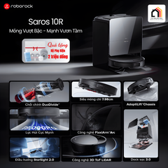 Roborock Saros 10R - Robot hút bụi lau nhà thế hệ mới 2026 tại Vua Nhà Bếp Đức 02