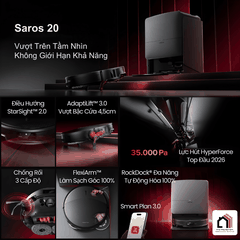 Roborock Saros 20 - Robot Hút Bụi Lau Nhà Thế Hệ Mới 2026 tại Vua Nhà Bếp Đức 02