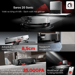 Roborock Saros 20 Sonic - Robot Hút Bụi Lau Nhà 2026 tại Vua Nhà Bếp Đức 04