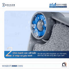Ecovacs Winbot W2S Omni - Robot lau kính Ecovacs 2026 tại Vua Nhà Bếp Đức 06