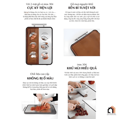 Thớt 2 mặt Gume Korea kích thước 45x30cm tại Vua Nhà Bếp Đức 08