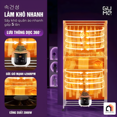 TỦ SẤY CAO CẤP GUME GM-8222 - MÀU TÍM TẠI VUA NHÀ BẾP ĐỨC-02