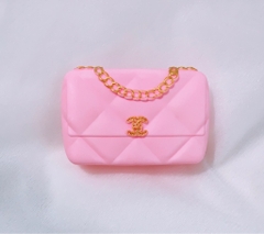 กระเป๋า Chanel - สีชมพู (พลาสติก)