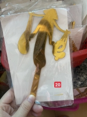 ชุดท็อปเปอร์อะคริลิกแม่ขนของ 10 ชิ้น