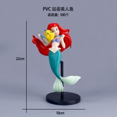 รูปปั้นนางเงือกพลาสติกแข็งทรงยาว - STANDING.(PVC)