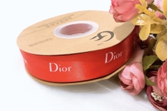 ริบบิ้น DIOR 2.5 cm x 50m - สีแดงสด