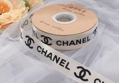 Rubang CHANEL (2.5ซม., 50ม.) - สีครีม