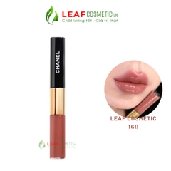 Son Kem Hai Đầu Chanel Le Rouge Duo Ultra Tenue 160 Twist – Màu Hồng Nude