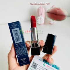 Son Thỏi Dior Rouge Dior Velvet 228 Baby Look – Màu Đỏ Cam Đất (Tặng kèm túi hãng)