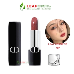 Son Thỏi Rouge Dior Satin 720 Icone – Màu Hồng Nâu Đất (Phiên Bản Nắp Nam Châm)