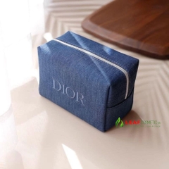 Túi Đựng Mỹ Phẩm Dior Beauty Denim Xanh – Quà Tặng VIP