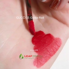 Son Kem Gucci Rouge À Lèvres Liquide Mat 25 Goldie Red - Màu Đỏ Thuần