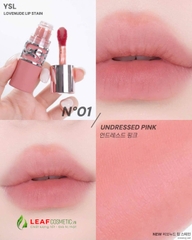 Son Kem YSL Lovenude Lip Stain 01 Pink Passion – Màu Hồng Nude