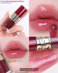 Son Bóng YSL Loveshine Plumping Lip Oil Gloss 1982 Burgundy Millésime – Màu Đỏ Burgundy Ánh Nhũ (Limited 2026)