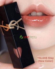 Son Kem YSL Vinyl Cream Lip Stain 446 Psychedelic Chili – Màu Nude Trà Sữa