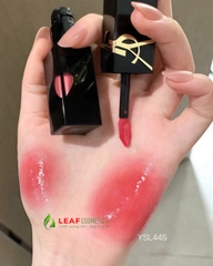 Son Kem YSL The Inks Vinyl Cream 445 Ring Me Pink – Màu Hồng Đào