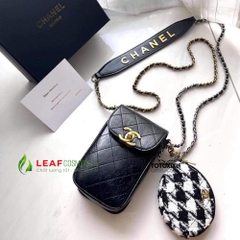 Túi Đeo Chéo Đựng Điện Thoại Chanel Beauty VIP Gift – Màu Đen Quilted