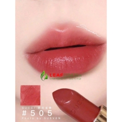 Son Thỏi GUCCI Rouge À Lerves Voile Sheer 505 Janet Rust - Đỏ Gạch (Vỏ Hoa)