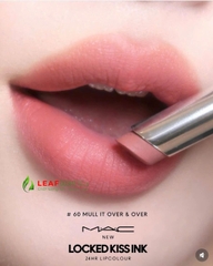 Son MAC Locked Kiss 24HR Lipstick 60 Mull It Over And Over - Màu Cam Đất Nude