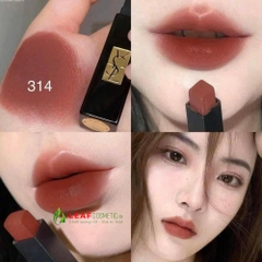 Son Lì YSL The Slim Velvet Radical 314 Limitless Cinnabar – Màu Đỏ Nâu Đất