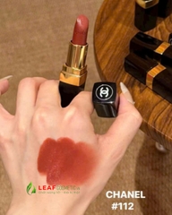 Son Chanel Rouge Coco Longwear Satin Lipstick 112 Opportunity – Màu Đỏ Nâu Caramel
