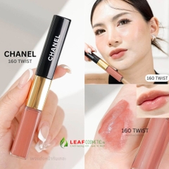 Son Kem Hai Đầu Chanel Le Rouge Duo Ultra Tenue 160 Twist – Màu Hồng Nude