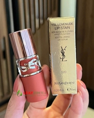 Son Kem YSL Loveshine Love Nude Lip Stain 520 Cinnamon Kiss – Màu Đỏ Cam Quế