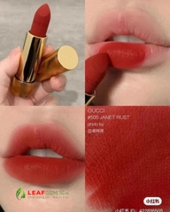 Son Thỏi Gucci Rouge À Lèvres Mat 505 Janet Rust Mini – Màu Đỏ Gạch