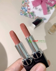 Son Thỏi Dior Rouge Dior Couture Velvet 100 Nude Look Mini - Màu Hồng Nude Đất