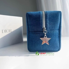 Túi Đựng Mỹ Phẩm Dior Beauty Denim Xanh – Quà Tặng VIP