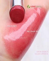 Combo Case Son Nơ Hồng Pink Bow + Lõi Son Dior Addict Glass Lipstick 344 Pink Milly - Màu Hồng Đào