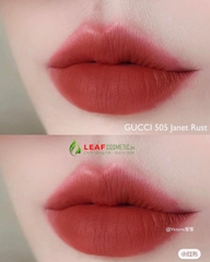 Son Kem Gucci Rouge À Lèvres Liquide Mat 505 Janet Rust - Màu Đỏ Gạch