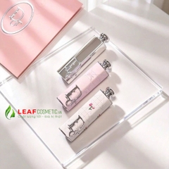 Vỏ Son Dior Addict Case Flowery Cannage Limited - Màu Trắng Họa Tiết
