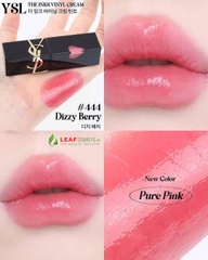 Son Kem Bóng YSL The Inks Vinyl Cream Vỏ Trái Tim 444 Dizzy Berry – Màu Hồng Berry