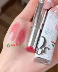Combo Case Son Nơ Hồng Pink Bow + Lõi Son Dior Addict Glass Lipstick 344 Pink Milly - Màu Hồng Đào