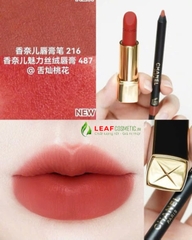 Son Thỏi Chanel Rouge Allure Velvet Limited Edition 487 See You At 5 - Màu Đỏ Gạch (Vỏ Đen)