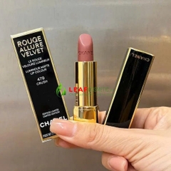 Son Thỏi Chanel Rouge Allure Velvet Limited Edition 479 Crush - Màu Hồng Nâu (Vỏ Đen)
