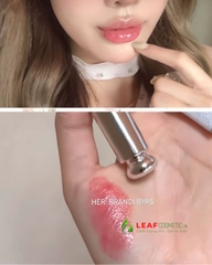 Combo Case Son Nơ Hồng Pink Bow + Lõi Son Dior Addict Glass Lipstick 344 Pink Milly - Màu Hồng Đào