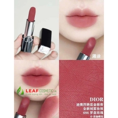 Son Thỏi Dior Rouge Dior Veil 686 Reve Rose – Hồng Gỗ