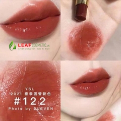 Son Dưỡng YSL Rouge Volupte Shine 122 Brick Brown - Cam Đỏ Đất