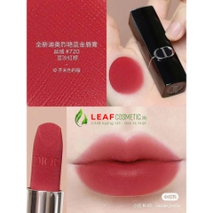 Son Thỏi Dior Rouge Velvet 720 Icone - Hồng Đất (Nắp Nam Châm)